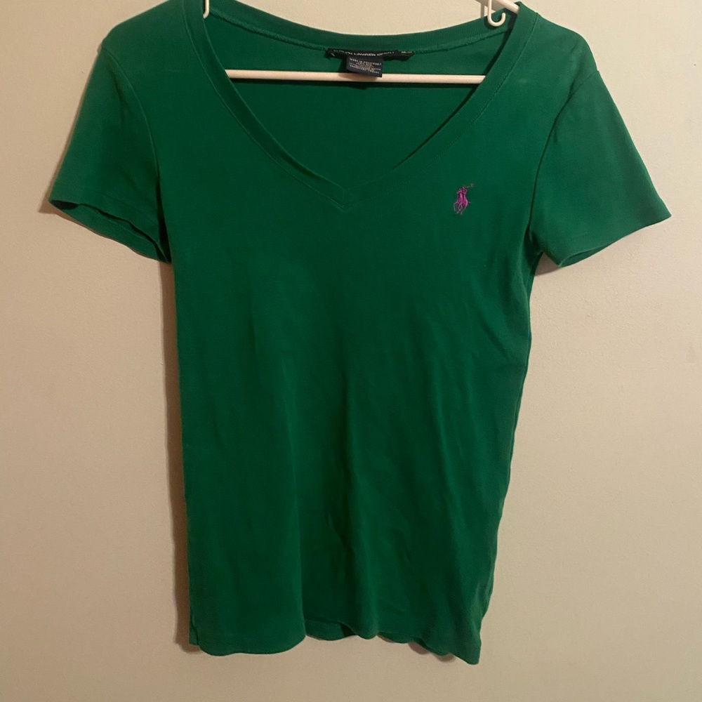 Green polo t shirt